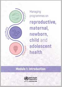 Managing programmes on RMNCAH