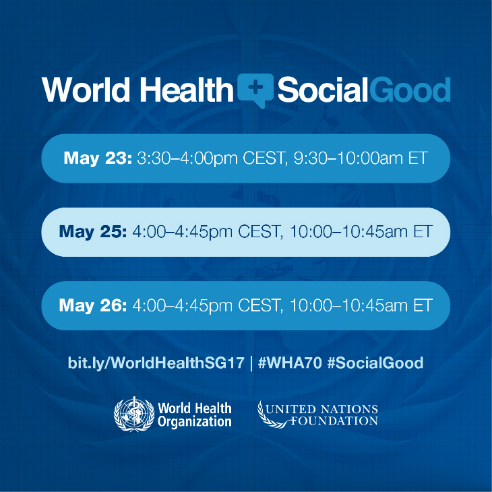World Health +SocialGood broadcast on efforts to end TB.